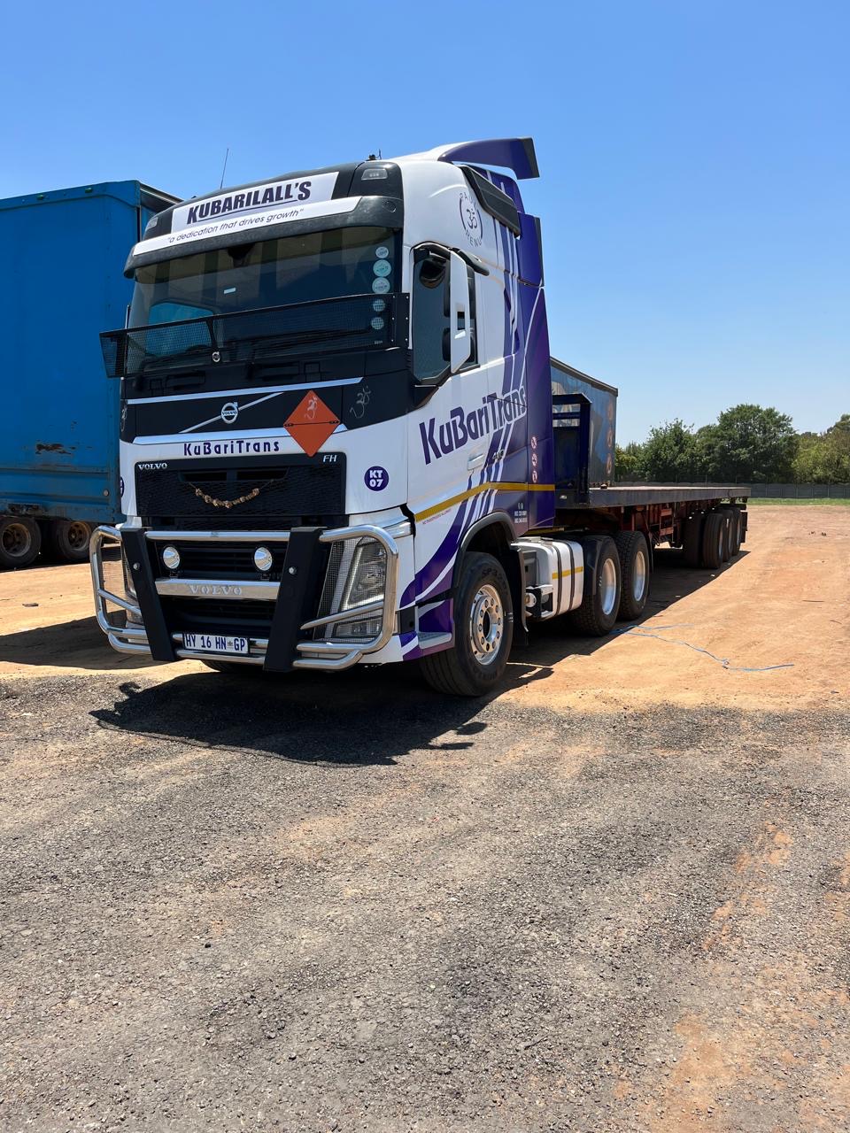 KuBariTrans Volvo FH hazchem flatbed